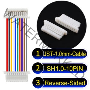 JST SH1.0 10Pin Reverse-Side-Head Cable