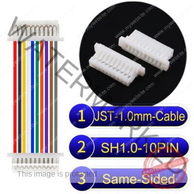 JST SH1.0 10Pin Same-Side-Head Cable