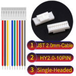 JST HY2.0mm 10-Pin Single-Headed 22AWG PVC Cable