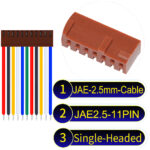 JAE 2.5mm 11-Pin Single-Headed 22AWG PVC Cable