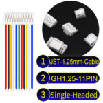 JST GH1.25mm 11-Pin Single-Headed 28AWG PVC Cable