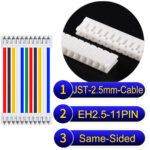 JST EH2.5 11-Pin Same-Side-Head 2.5mm PVC Cable