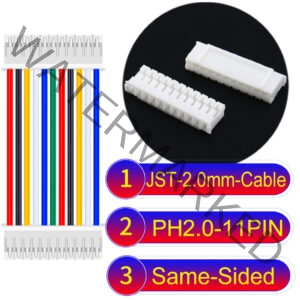 JST 2.0mm PH2.0 11Pin Same-Side-Head Cable