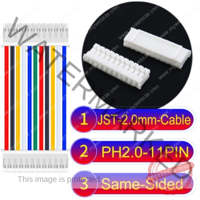 JST 2.0mm PH2.0 11Pin Same-Side-Head Cable