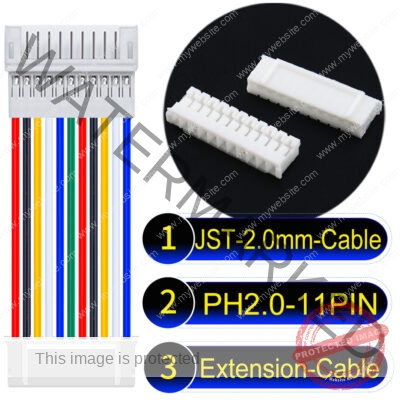 JST 2.0mm PH2.0 11Pin Male Female Extension Cable