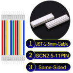 JST 2.5mm SCN2.5 11Pin Same-Side-Head Cable