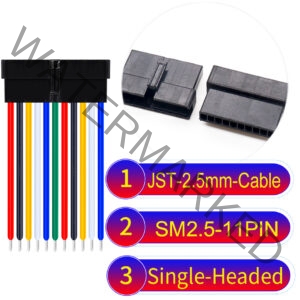 JST 2.5mm SM2.54 11Pin Female Single-Headed Cable