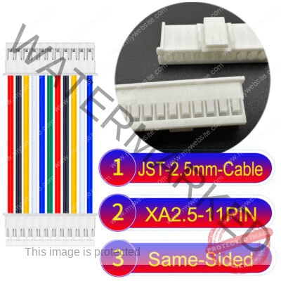 JST 2.5mm XA 11Pin Same-Side-Head Cable