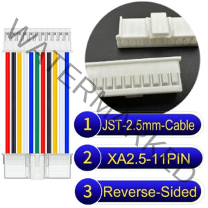 JST 2.5mm XA 11Pin Reverse-Side-Head Cable