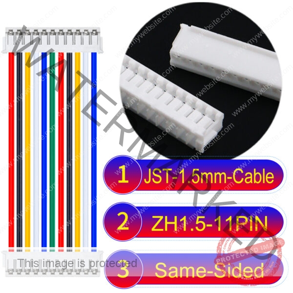 JST ZH1.5 11Pin Same-Side-Head Cable