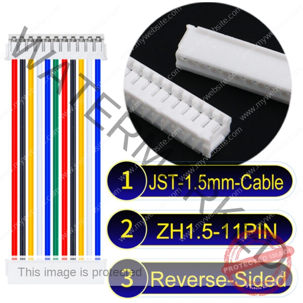 JST ZH1.5 11Pin Reverse-Side-Head Cable