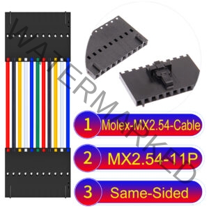 Molex 2.54mm MX2.54 11Pin Same-Side-Head Cable