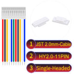 JST HY2.0mm 11-Pin Single-Headed 22AWG PVC Cable