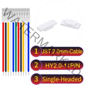 JST HY2.0mm 11-Pin Single-Headed 22AWG PVC Cable