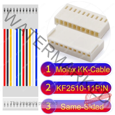 Molex KK-Cable KF2510 11-Pin Same-Side-Head PVC Cable