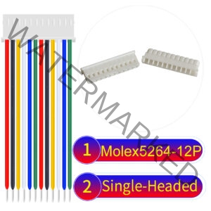 Molex KK 2.54mm MX5264 12Pin Single-Headed Cable