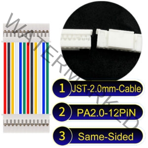 JST PA2.0 12Pin Same-Side-Head Cable