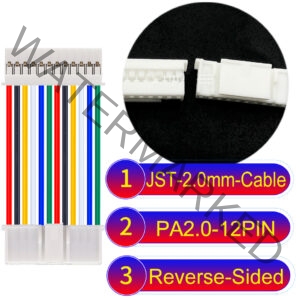 JST PA2.0 12Pin Reverse-Side-Head Cable