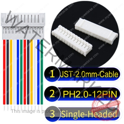 JST PH2.0 12Pin Female Single-Headed Cable