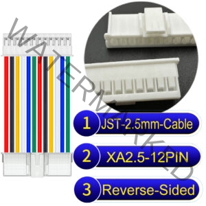 JST 2.5mm XA 12Pin Reverse-Side-Head Cable