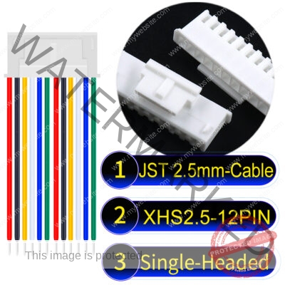 JST XHS2.5 with Belt Lock 12Pin Single-Headed Cable