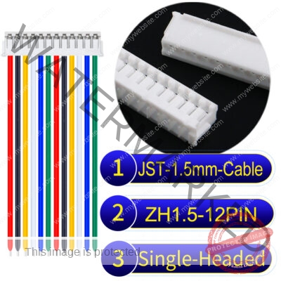 JST ZH1.5 12Pin Single-Headed Cable