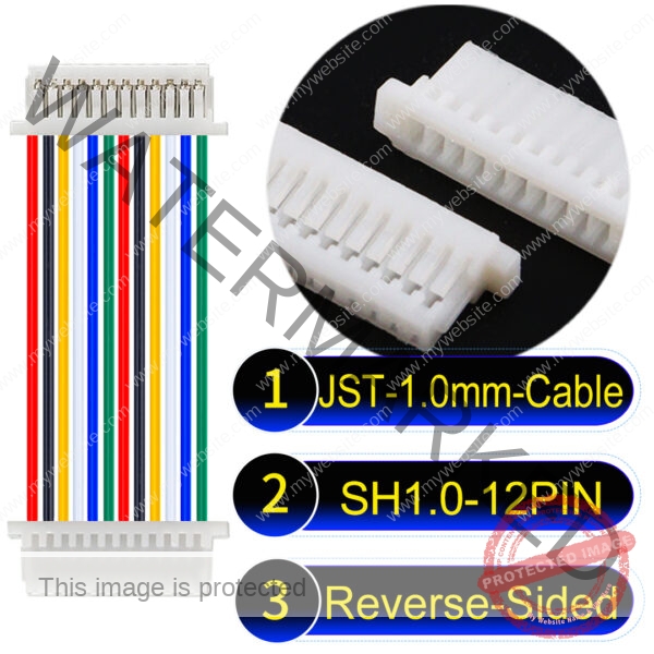 JST SH1.0 12Pin Reverse-Side-Head Cable