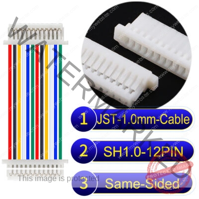 JST SH1.0 12Pin Same-Side-Head Cable