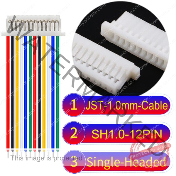 JST SH1.0 12Pin Single-Headed Cable