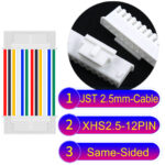 JST XHS2.5 with Belt Lock 12Pin Same-Side-Head Cable
