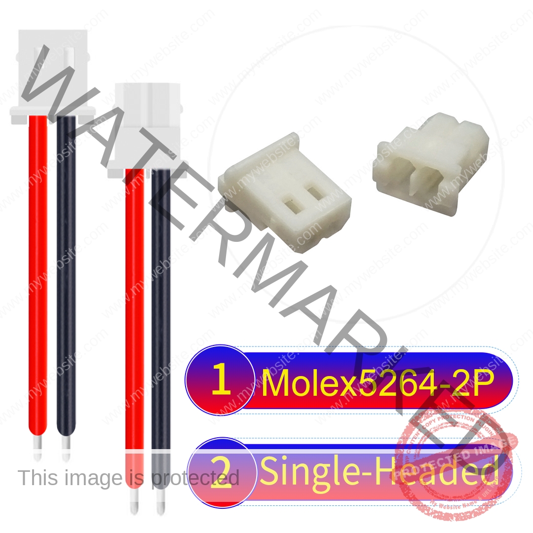 Molex KK 2.54mm MX5264 2Pin Single-Headed Cable