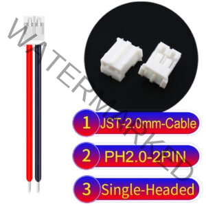 JST PH2.0 2Pin Single-Headed Cable