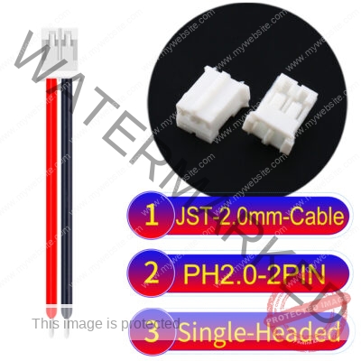 JST PH2.0 2Pin Single-Headed Cable