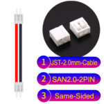 JST 2.0mm SAN2.0 2Pin Same-Side-Head Cable