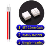 JST 2.0mm SAN2.0 2Pin Single-Headed Cable