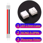 JST 2.5mm SCN2.5 2Pin Reverse-Side-Head Cable