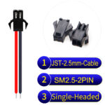 JST 2.5mm SM2.54 2Pin Single-Headed Cable