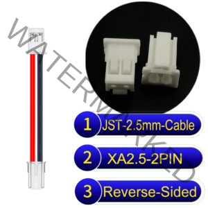 JST 2.5mm XA 2Pin Reverse-Side-Head Cable