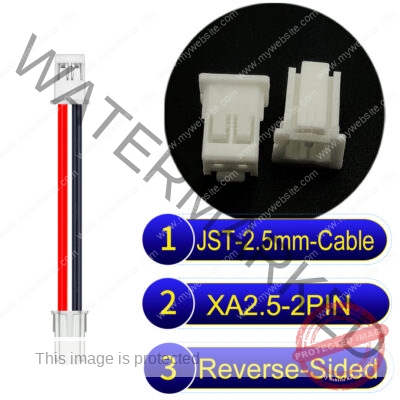 JST 2.5mm XA 2Pin Reverse-Side-Head Cable