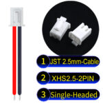 JST XHS2.5 with Belt Lock 2Pin Single-Headed Cable