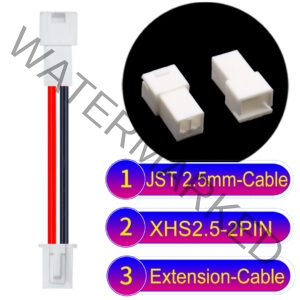 JST XHS2.5 with Belt Lock 2Pin Male Female Extension Cable