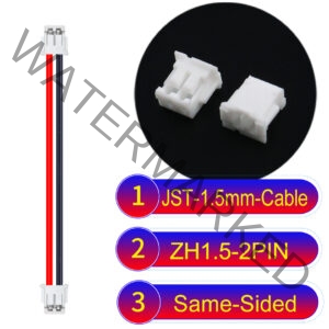 JST ZH1.5 2Pin Same-Side-Head Cable