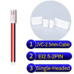 JVC 2.5mm 2-Pin Single-Headed 22AWG PVC Cable