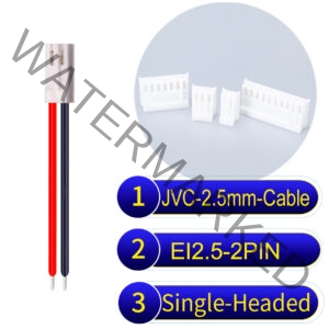 JVC 2.5mm 2-Pin Single-Headed 22AWG PVC Cable