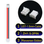 JST ZH1.5 2Pin Reverse-Side-Head Cable