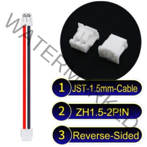 JST ZH1.5 2Pin Reverse-Side-Head Cable