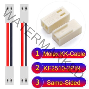 Molex KK-Cable KF2510 2-Pin Same-Side-Head PVC Cable