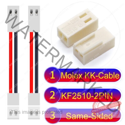 Molex KK-Cable KF2510 2-Pin Same-Side-Head PVC Cable