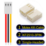 Molex KK-Cable KF2510 3-Pin Single-Headed PVC Cable