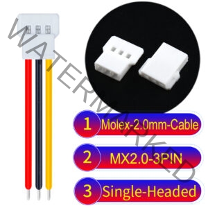 Molex MX2.0mm 3-Pin Male Single-Headed Cable